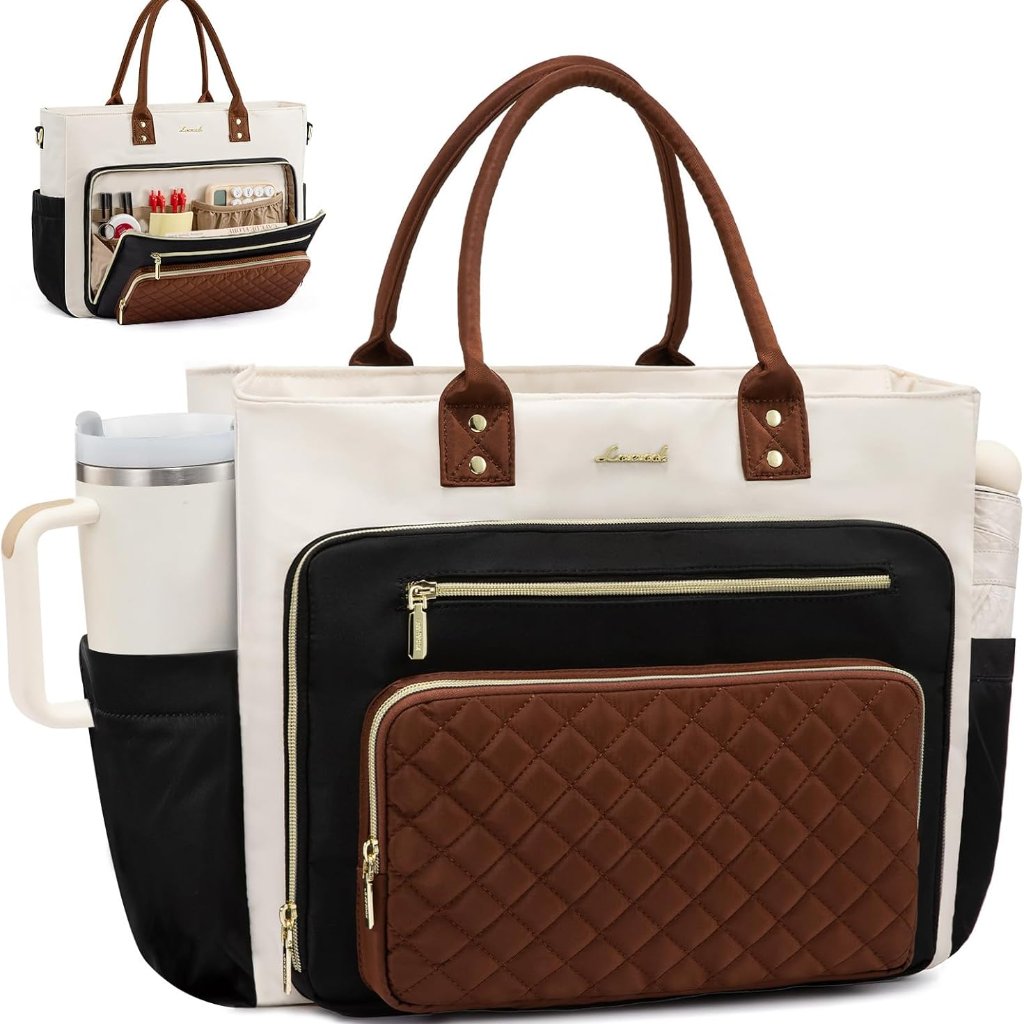 17 Inch Laptop Tote Bag For Women, Teacher Nurse Work Bags, Laptop Bag With Larg